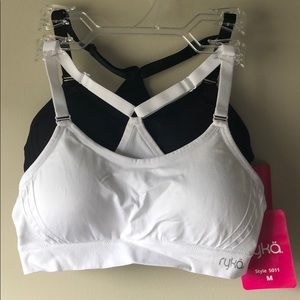 Ryka 2 Pack Seamless Athletic Padded Sports Bra M